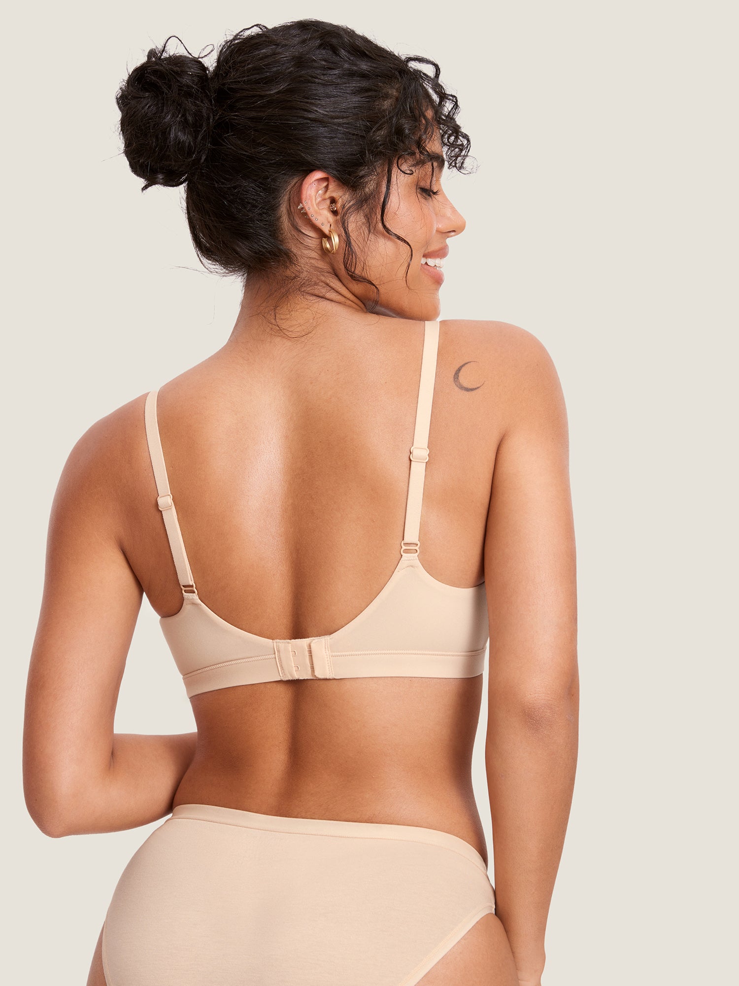 MOMANDA Women's Inbarely® Scoop Nursing Bra Beige