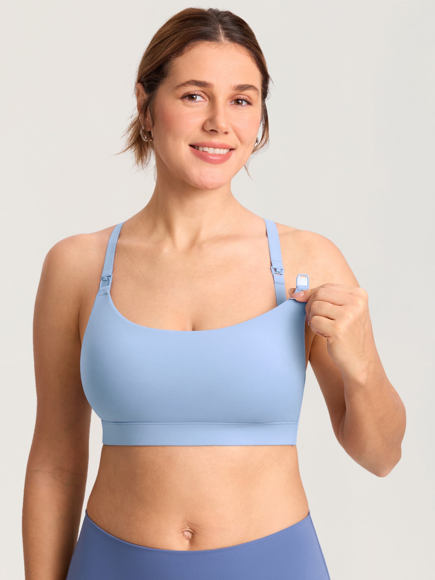 MOMANDA Women's Natrelax® Adjustable Y-back Nursing Bra Moonlight Blue
