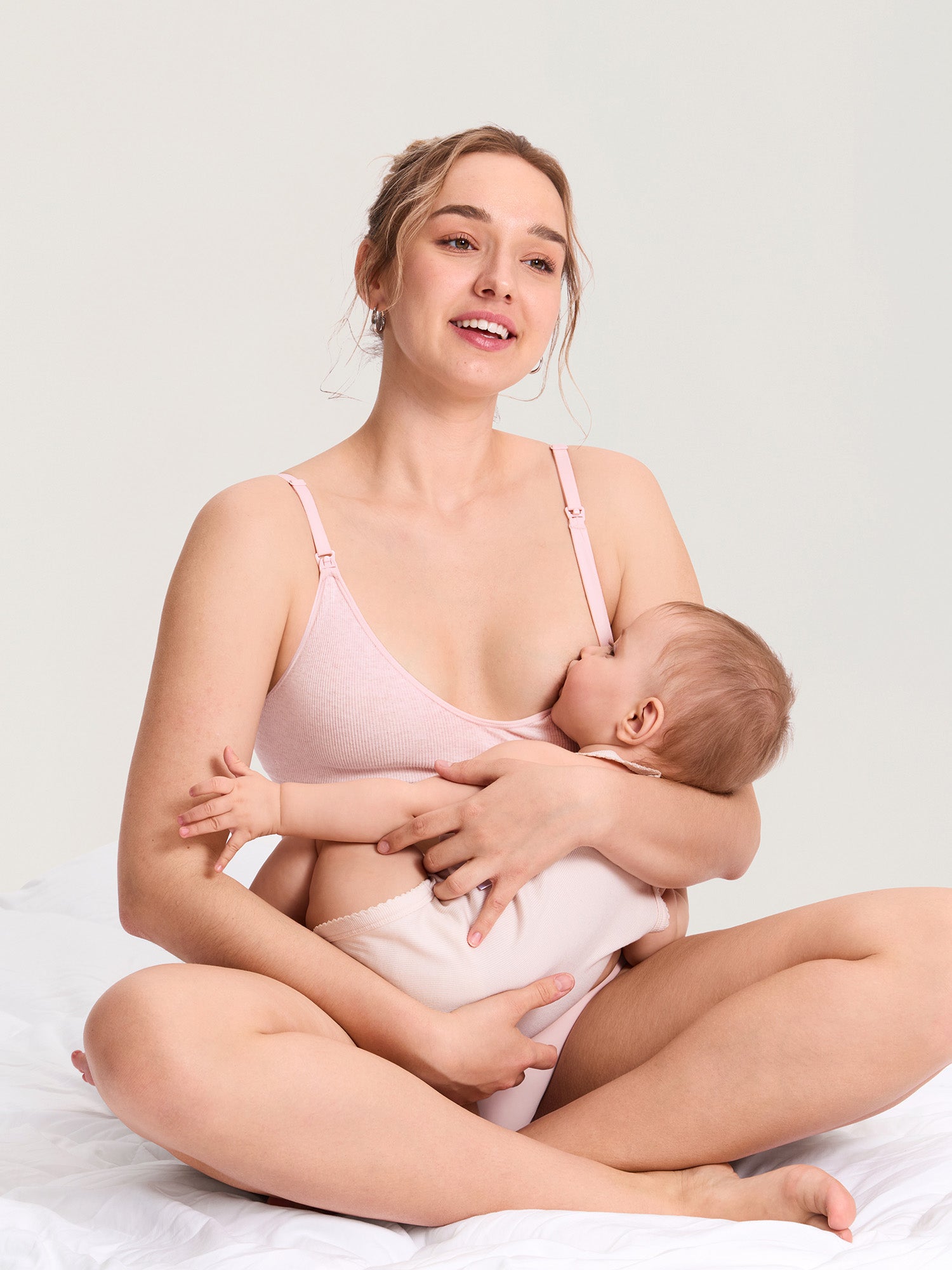 Ribbed Cotton Nursing Bralette