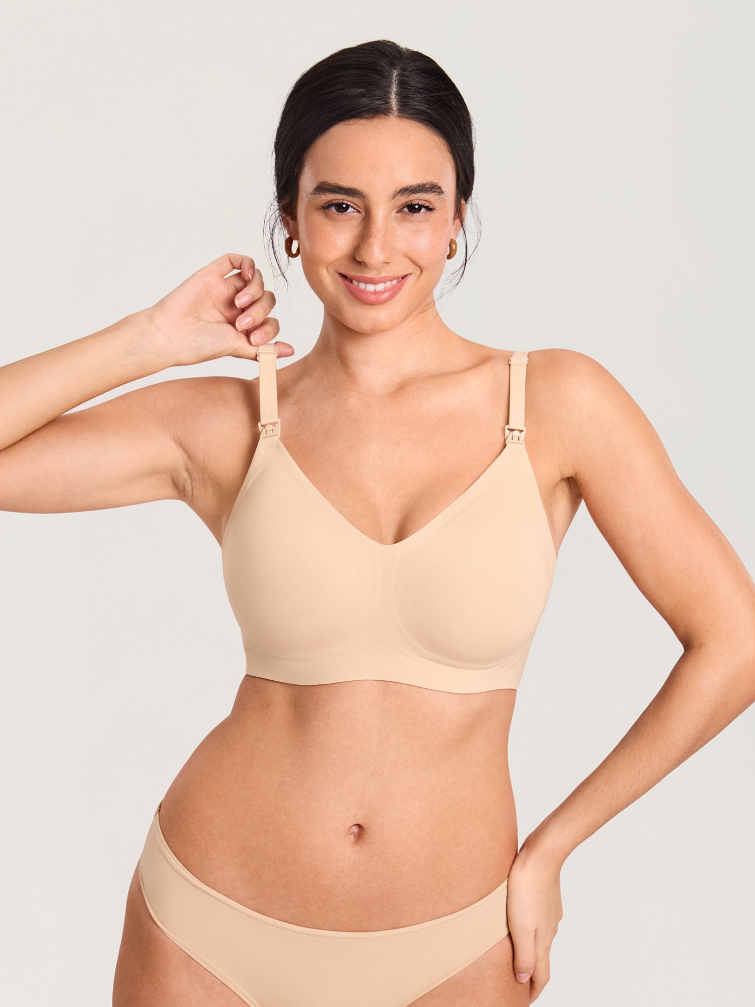 Seamless Jelly Strip Nursing Bra