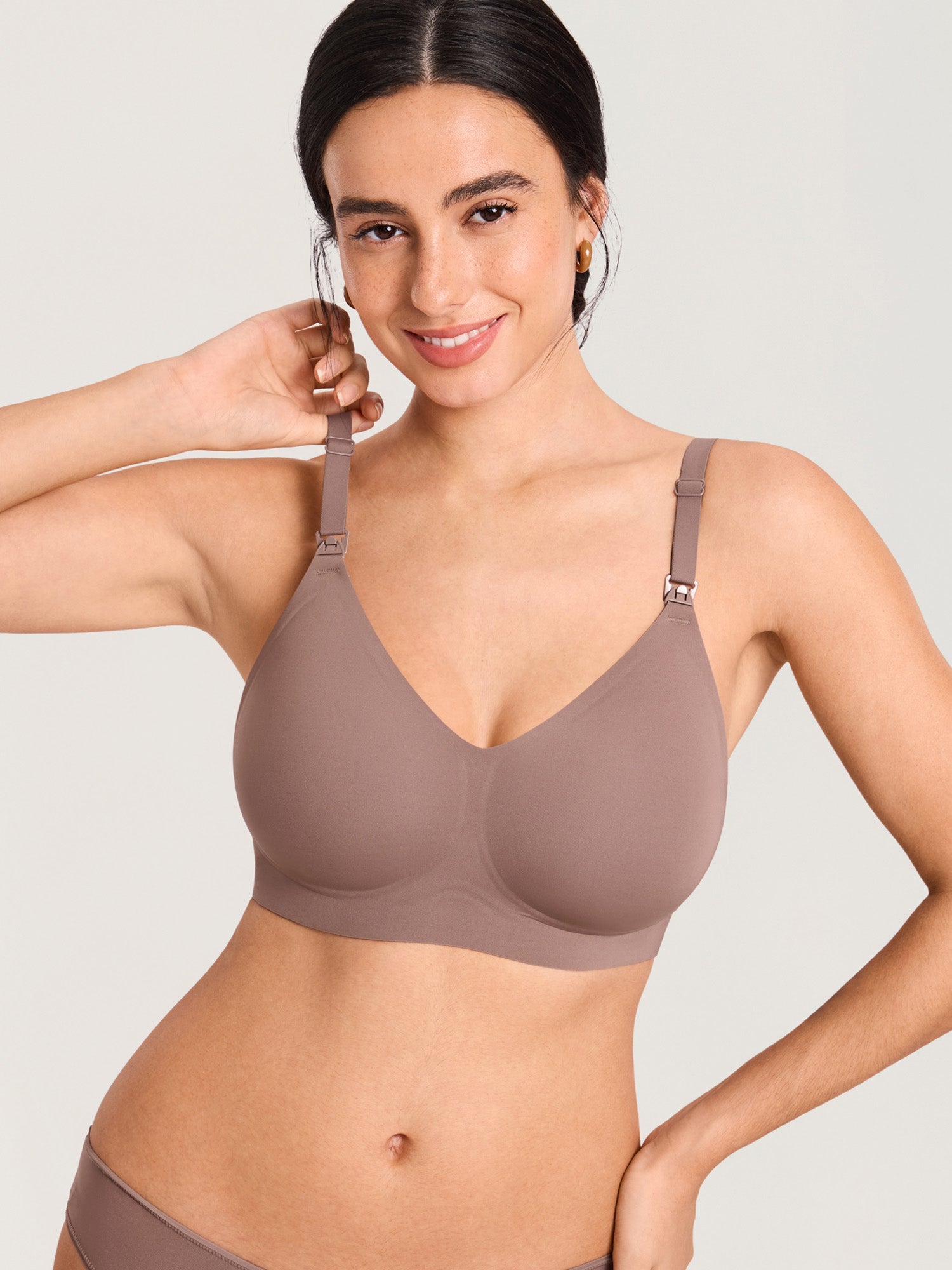 Seamless Jelly Strip Nursing Bra