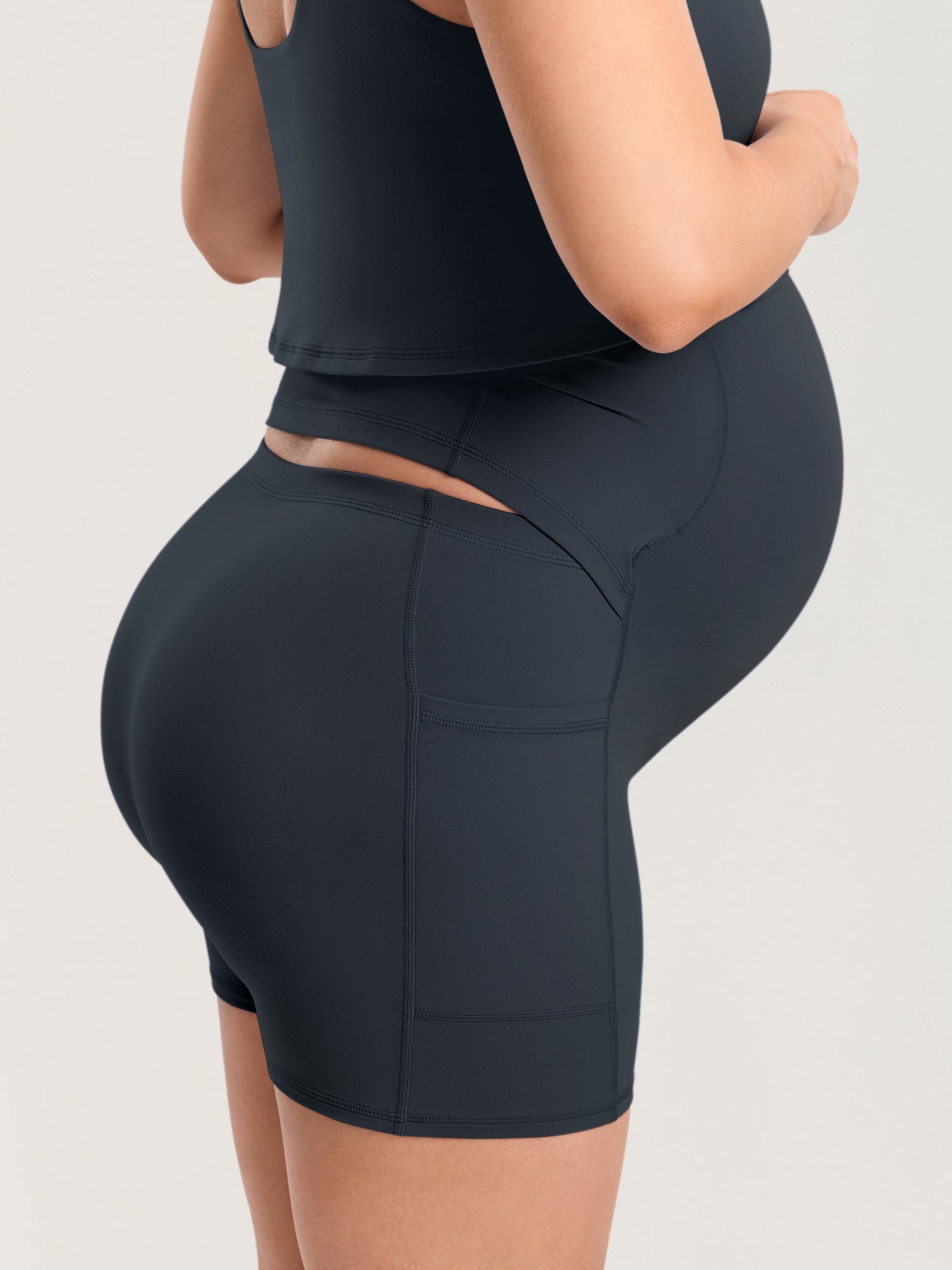 MOMANDA Women's Natrelax® Maternity Mini Dress - Easy Peezy True Navy