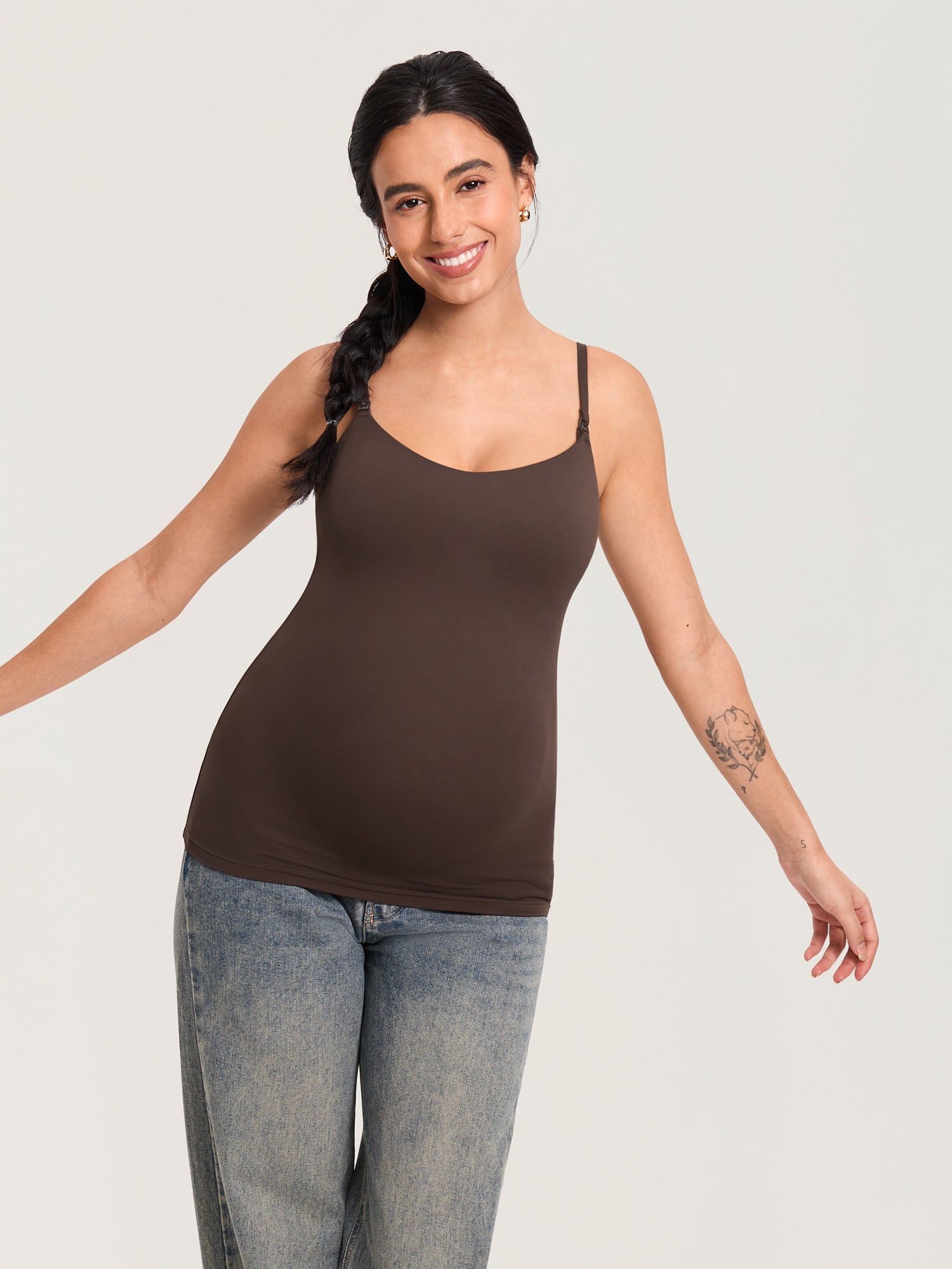Airsofta Fixed Cup Nursing Cami Tank