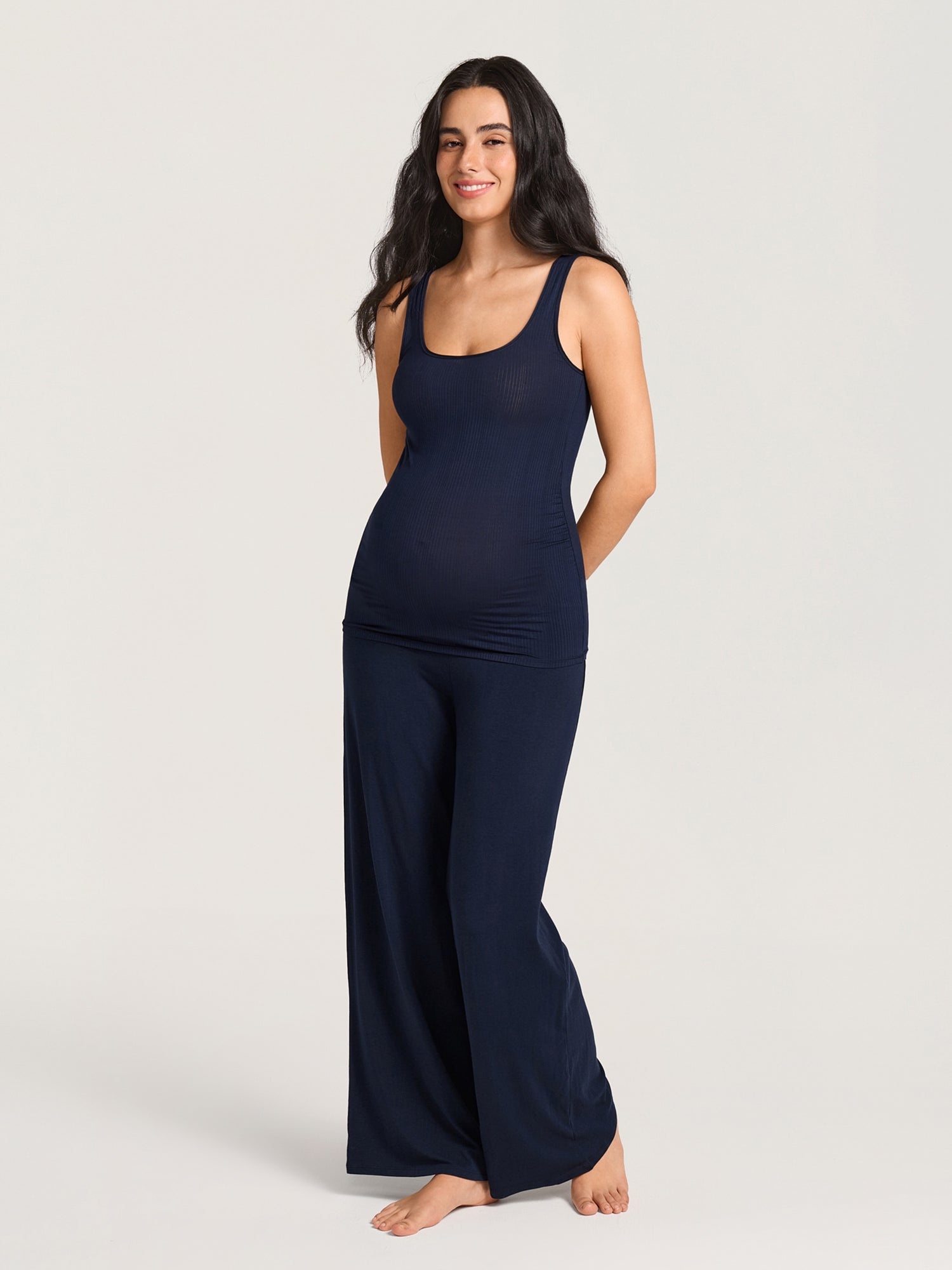 Naturveil Modal Ribbed Maternity Lounge Tank