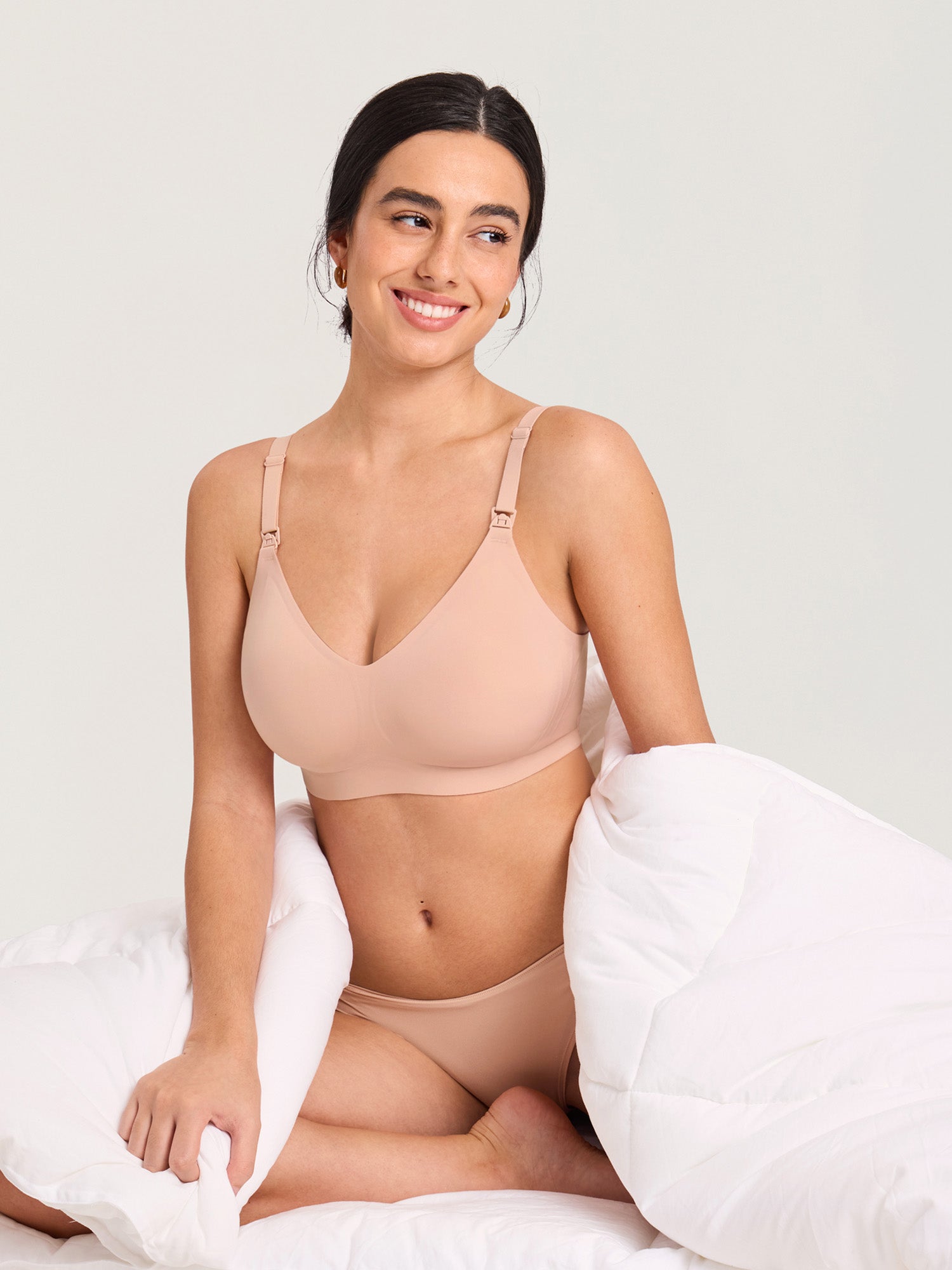 Seamless Jelly Strip Nursing Bra