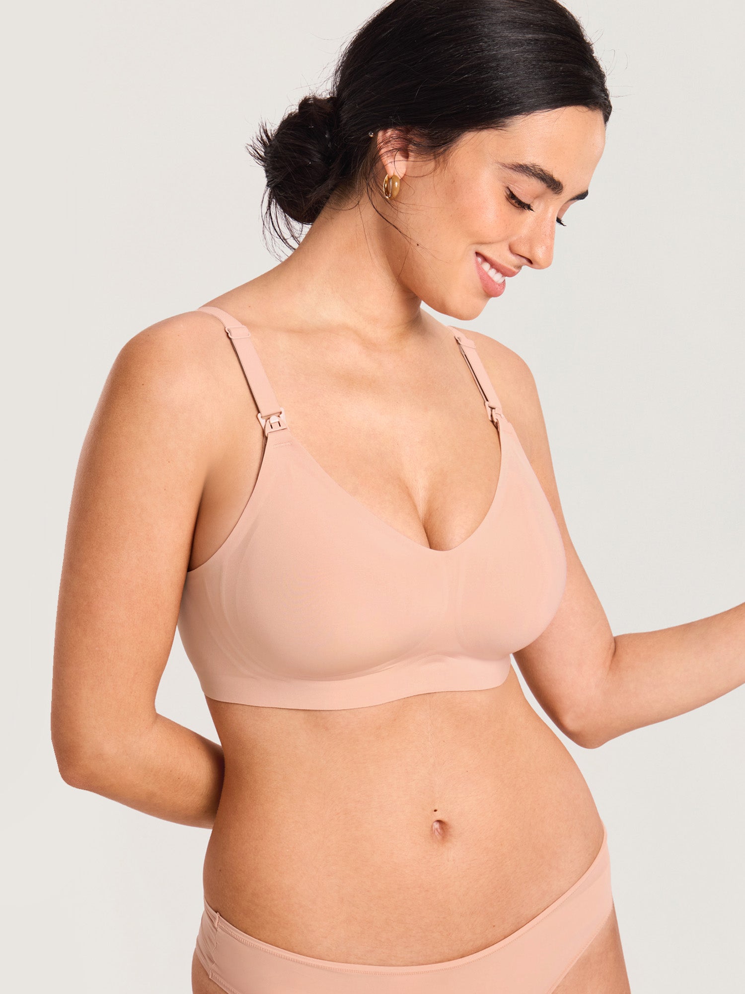 Seamless Jelly Strip Nursing Bra